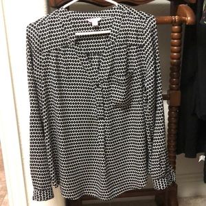 Candies Black, white and Gray Tunic Blouse, sz L